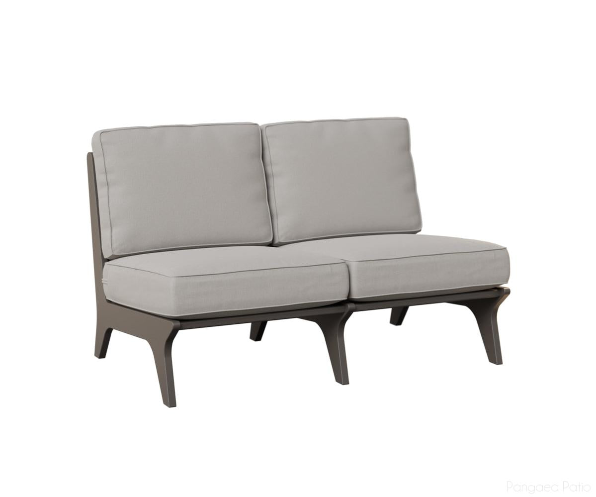 BGHALS4929MGG-Berlin Gardens-Hartley Loveseat-MGP Graphite-Pangaea Patio