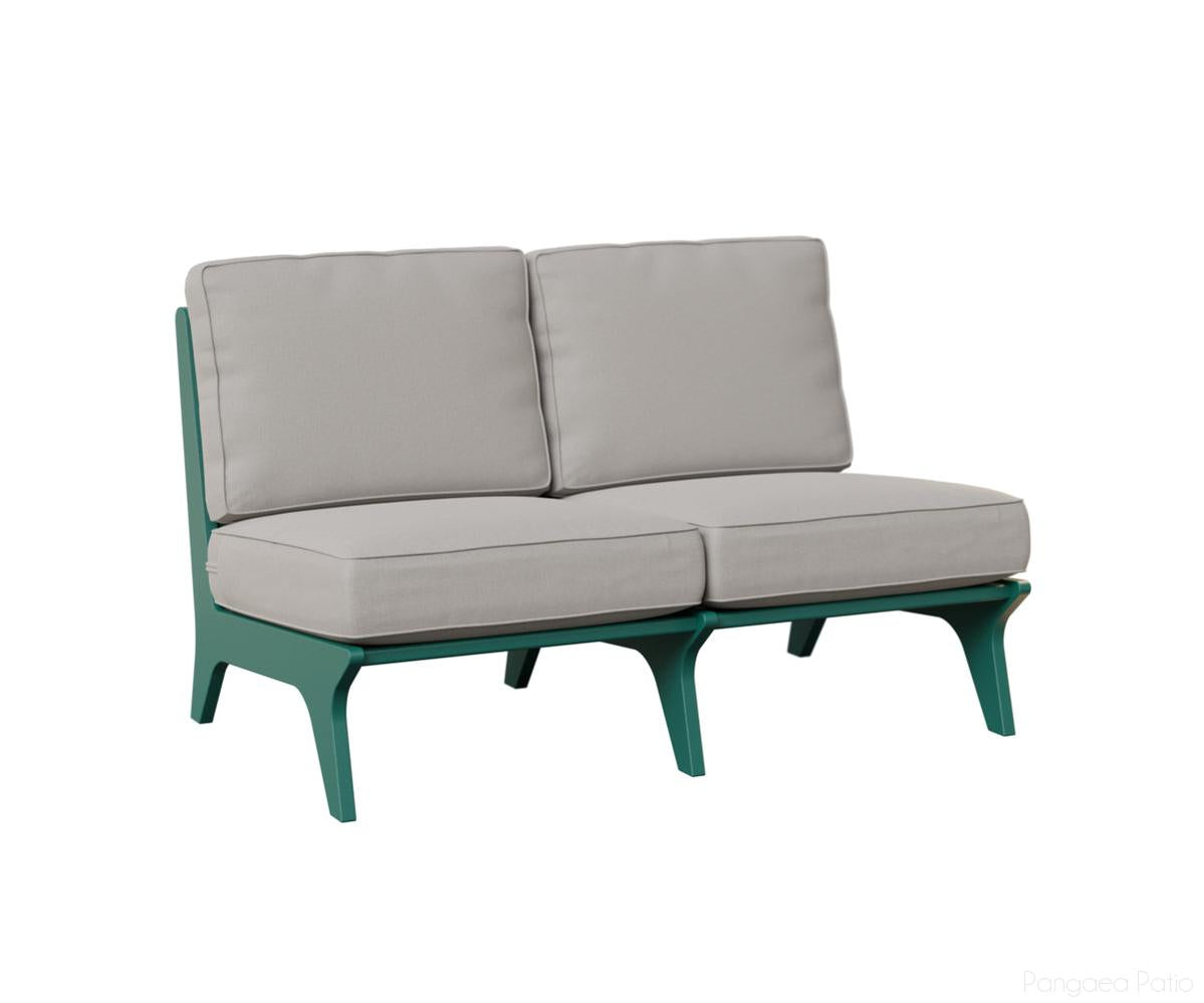 BGHALS4929MGT-Berlin Gardens-Hartley Loveseat-MGP Teal-Pangaea Patio