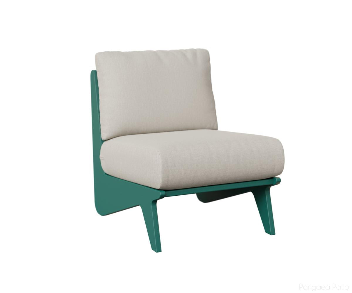 BGHOCC2429MGT-Berlin Gardens-Holland Club Chair-MGP Teal-Pangaea Patio