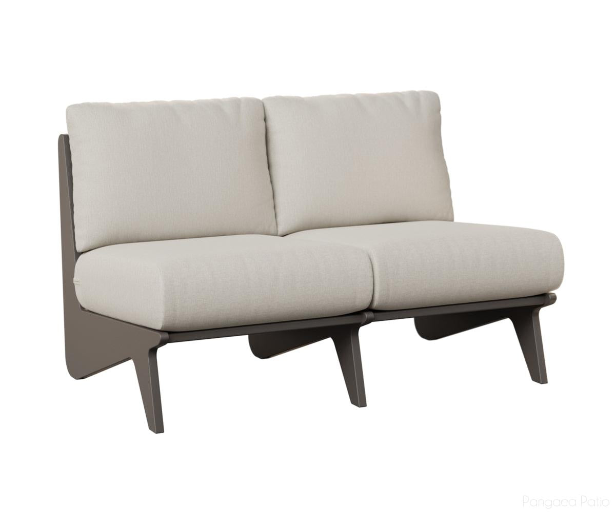 BGHOLS4929MGG-Berlin Gardens-Holland Loveseat-MGP Graphite-Pangaea Patio