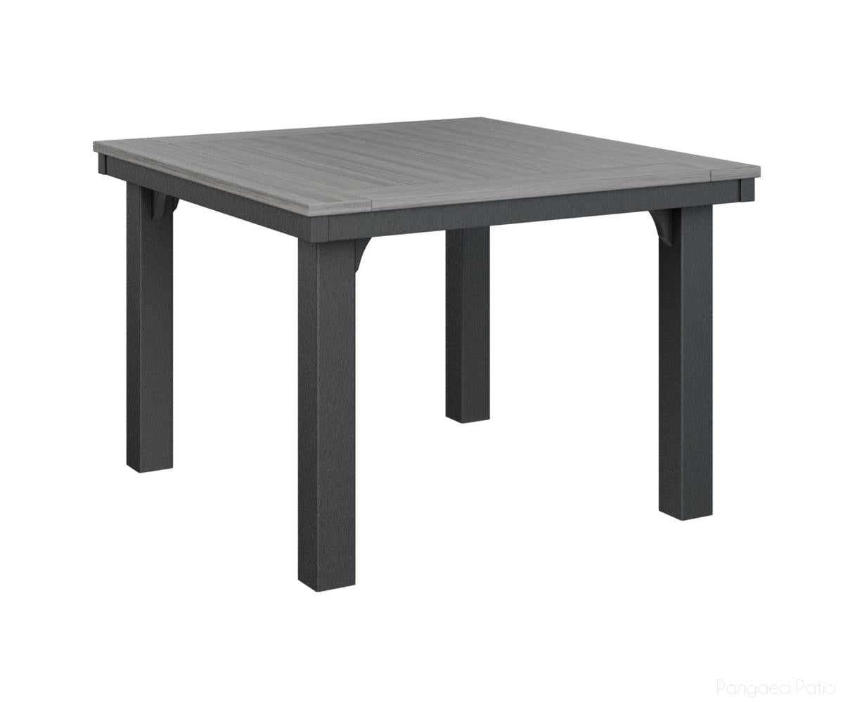 BGHDT0044DDGB-Berlin Gardens-Homestead 44" Dining Table-Driftwood Gray Black BG-Pangaea Patio
