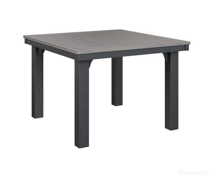 BGHDT0044DDGB-Berlin Gardens-Homestead 44" Dining Table-Driftwood Gray Black BG-Pangaea Patio