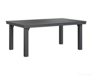 BGHDT4472DB-Berlin Gardens-Homestead 44" x 72" Dining Table-Black BG-Pangaea Patio