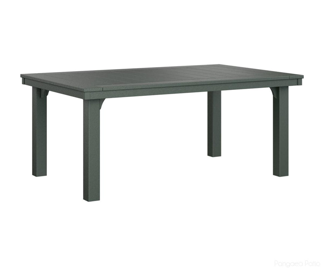 BGHDT4472DG-Berlin Gardens-Homestead 44" x 72" Dining Table-Green BG-Pangaea Patio