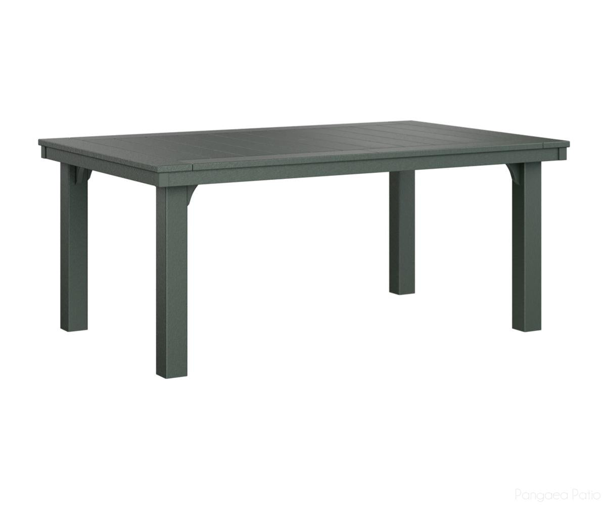 BGHDT4472DG-Berlin Gardens-Homestead 44" x 72" Dining Table-Green BG-Pangaea Patio
