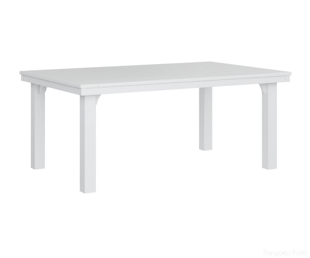 BGHDT4472DW-Berlin Gardens-Homestead 44" x 72" Dining Table-White BG-Pangaea Patio