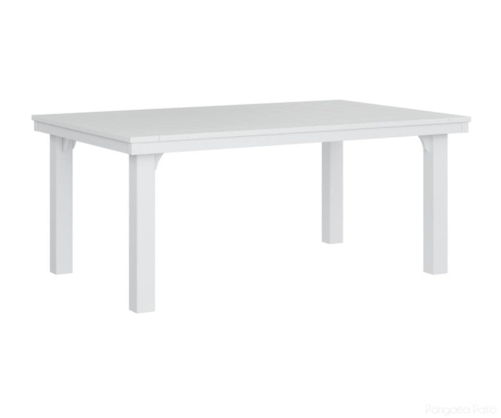 BGHDT4472DW-Berlin Gardens-Homestead 44" x 72" Dining Table-White BG-Pangaea Patio