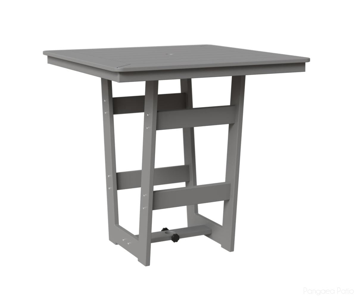 BGHSMT0040BMGF-Berlin Gardens-Hudson 40" Square Table - Bar Height-MGP Fog-Pangaea Patio