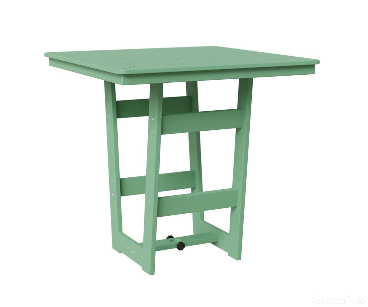 BGHSMT0040BMGM-Berlin Gardens-Hudson 40" Square Table - Bar Height-MGP Mint-Pangaea Patio