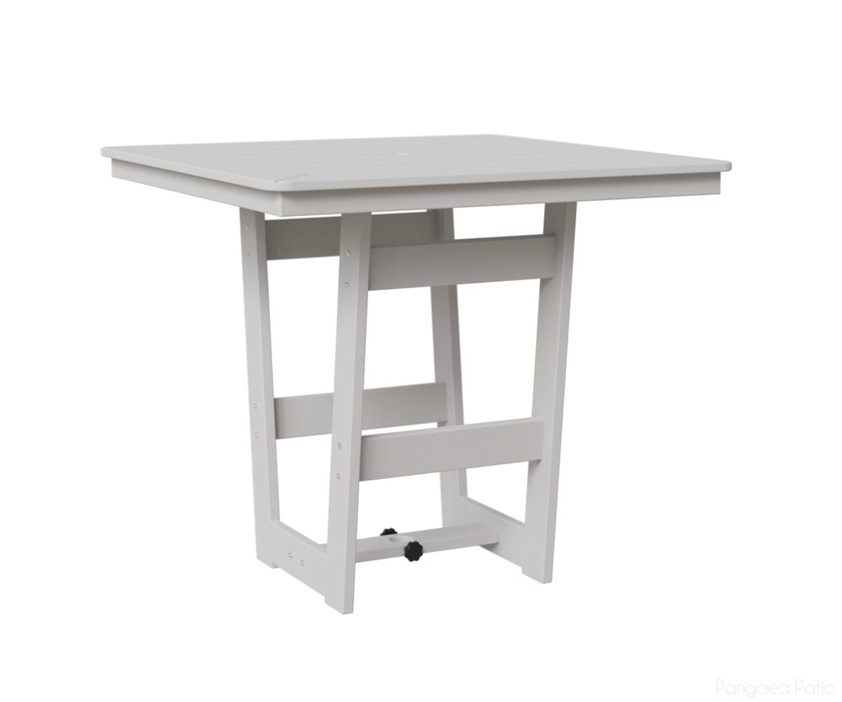 BGHSMT0040CMGW-Berlin Gardens-Hudson 40" Square Table - Counter Height-MGP Matte White-Pangaea Patio