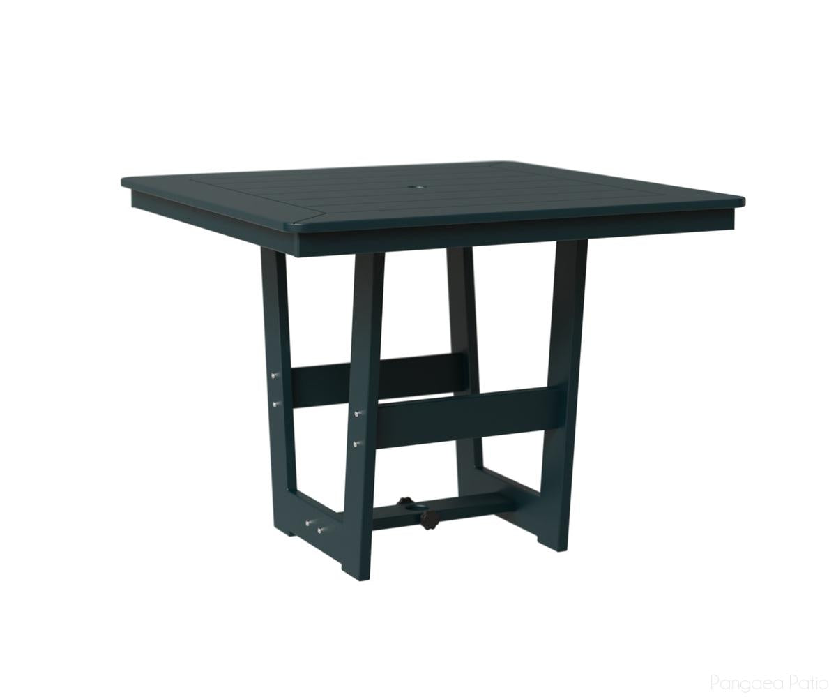 BGHSMT0040DMGBY-Berlin Gardens-Hudson 40" Square Table - Dining Height-MGP Berry-Pangaea Patio