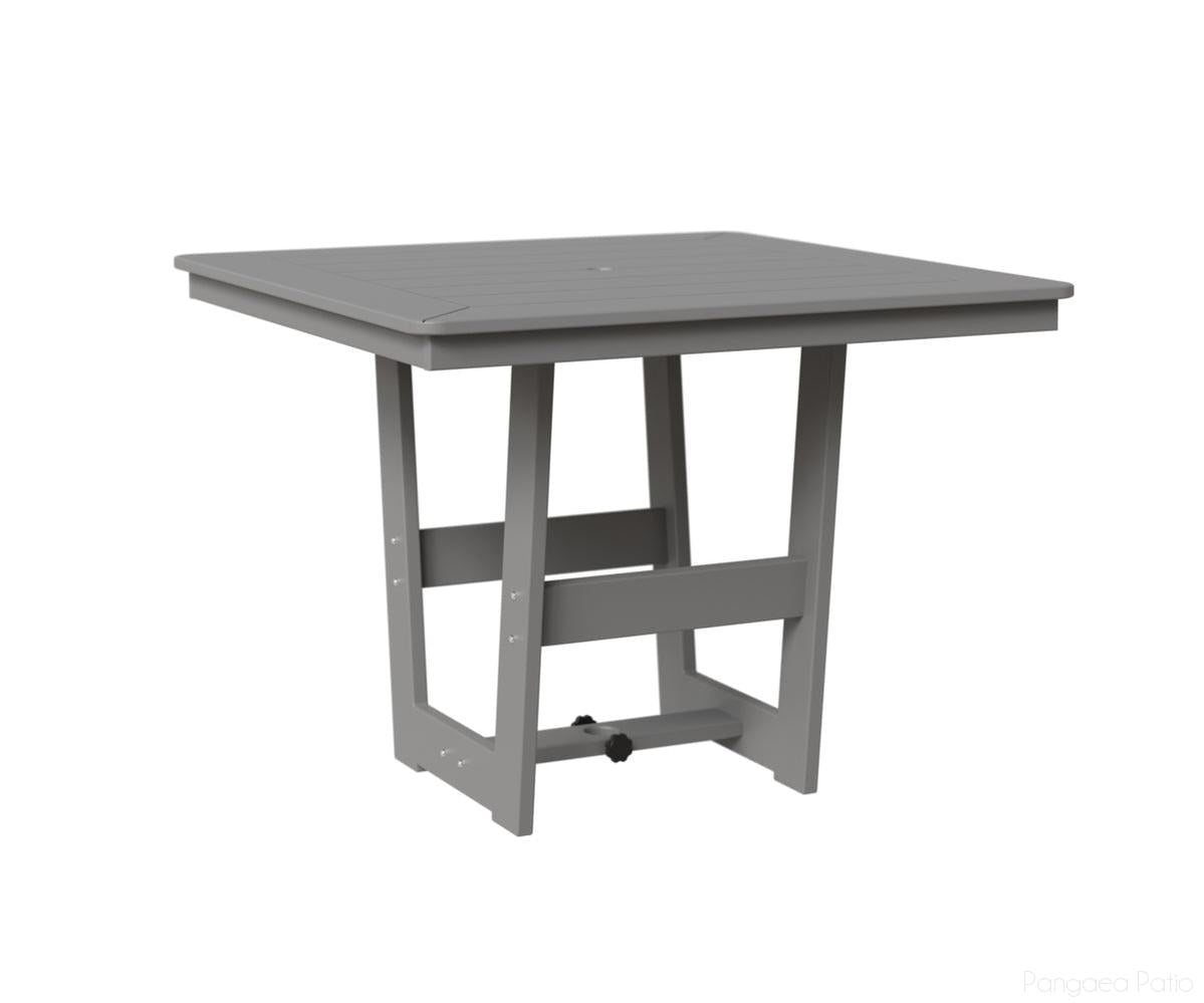 BGHSMT0040DMGF-Berlin Gardens-Hudson 40" Square Table - Dining Height-MGP Fog-Pangaea Patio