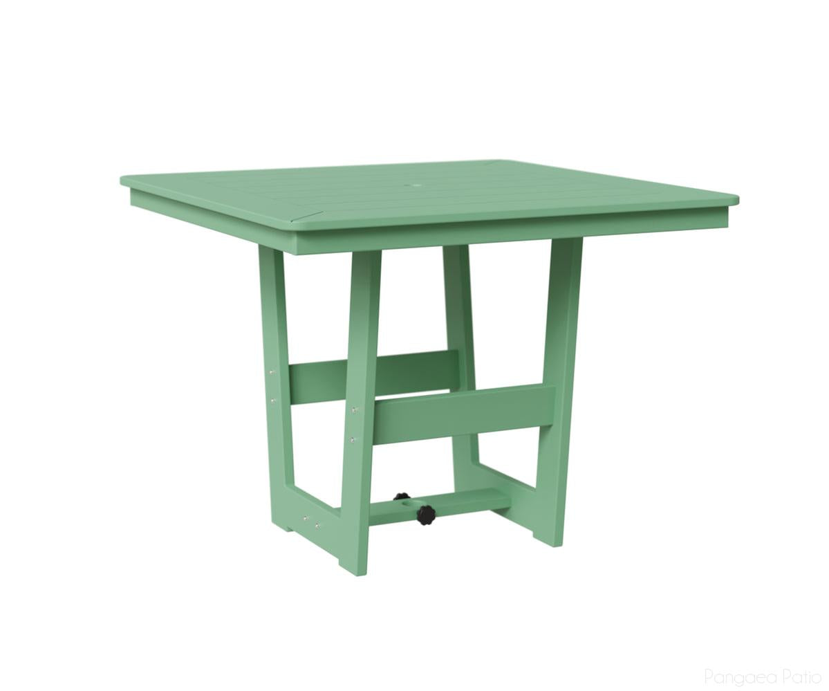 BGHSMT0040DMGM-Berlin Gardens-Hudson 40" Square Table - Dining Height-MGP Mint-Pangaea Patio