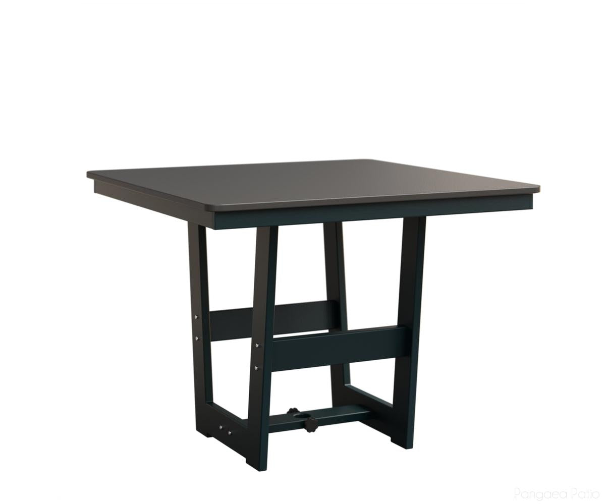 BGHHFMT0040BSTBE-Berlin Gardens-Hudson 40" Square Table - Hammered Top - Bar Height-Stainless BG-MGP Berry-Pangaea Patio