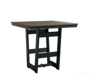 BGHHFMT0040CBZBE-Berlin Gardens-Hudson 40" Square Table - Hammered Top - Counter Height-Bronze BG-MGP Berry-Pangaea Patio