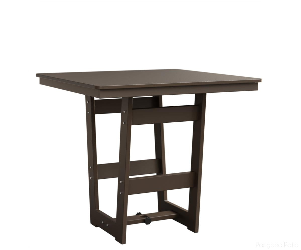 BGHHFMT0040CBZCL-Berlin Gardens-Hudson 40" Square Table - Hammered Top - Counter Height-Bronze BG-MGP Clay-Pangaea Patio