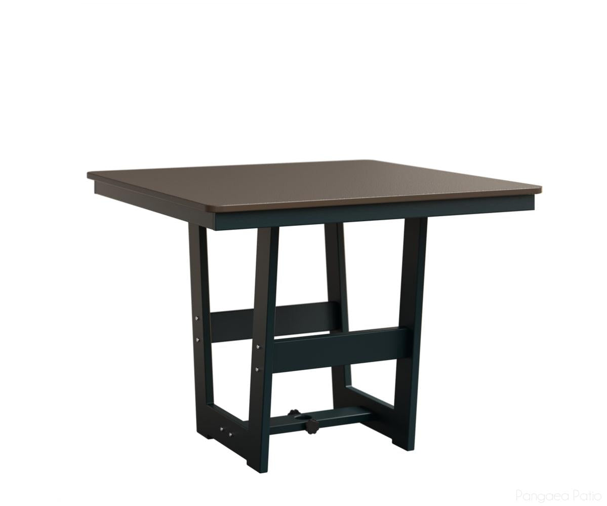 BGHHFMT0040DBZBE-Berlin Gardens-Hudson 40" Square Table - Hammered Top - Dining Height-Bronze BG-MGP Berry-Pangaea Patio