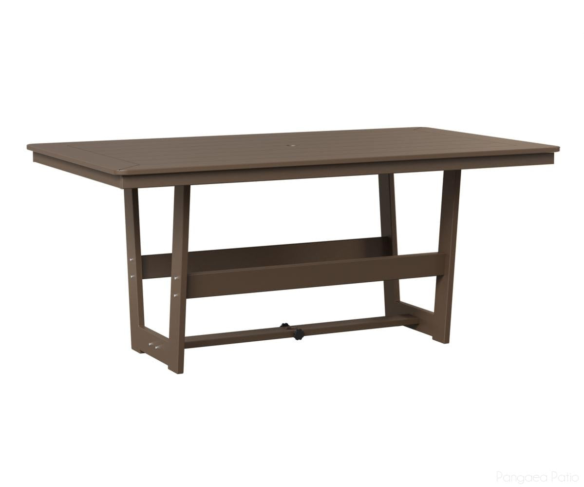 BGHRMT4070DMGC-Berlin Gardens-Hudson 40"x 70" Rectangular Table - Dining Height-MGP Clay-Pangaea Patio