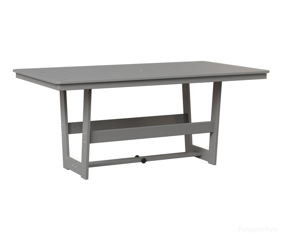 BGHRMT4070DMGF-Berlin Gardens-Hudson 40"x 70" Rectangular Table - Dining Height-MGP Fog-Pangaea Patio