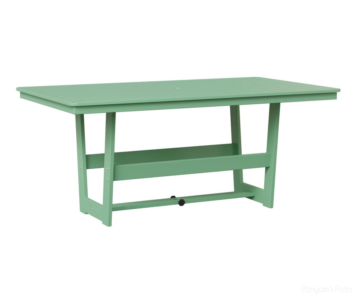 BGHRMT4070DMGM-Berlin Gardens-Hudson 40"x 70" Rectangular Table - Dining Height-MGP Mint-Pangaea Patio