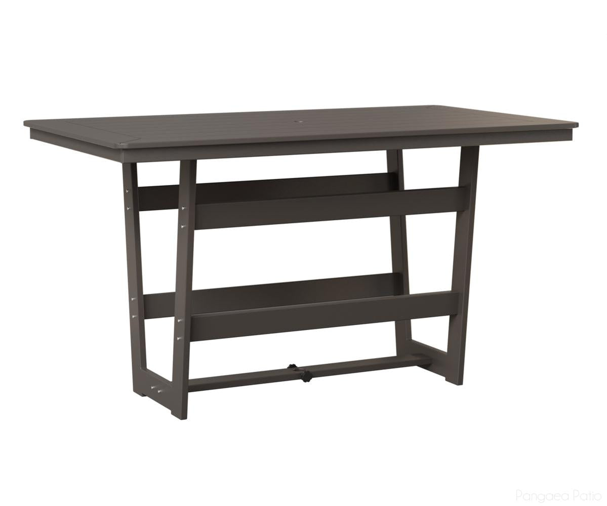 BGHRMT4070BMGG-Berlin Gardens-Hudson 40"x70" Rectangular Table - Bar Height-MGP Graphite-Pangaea Patio