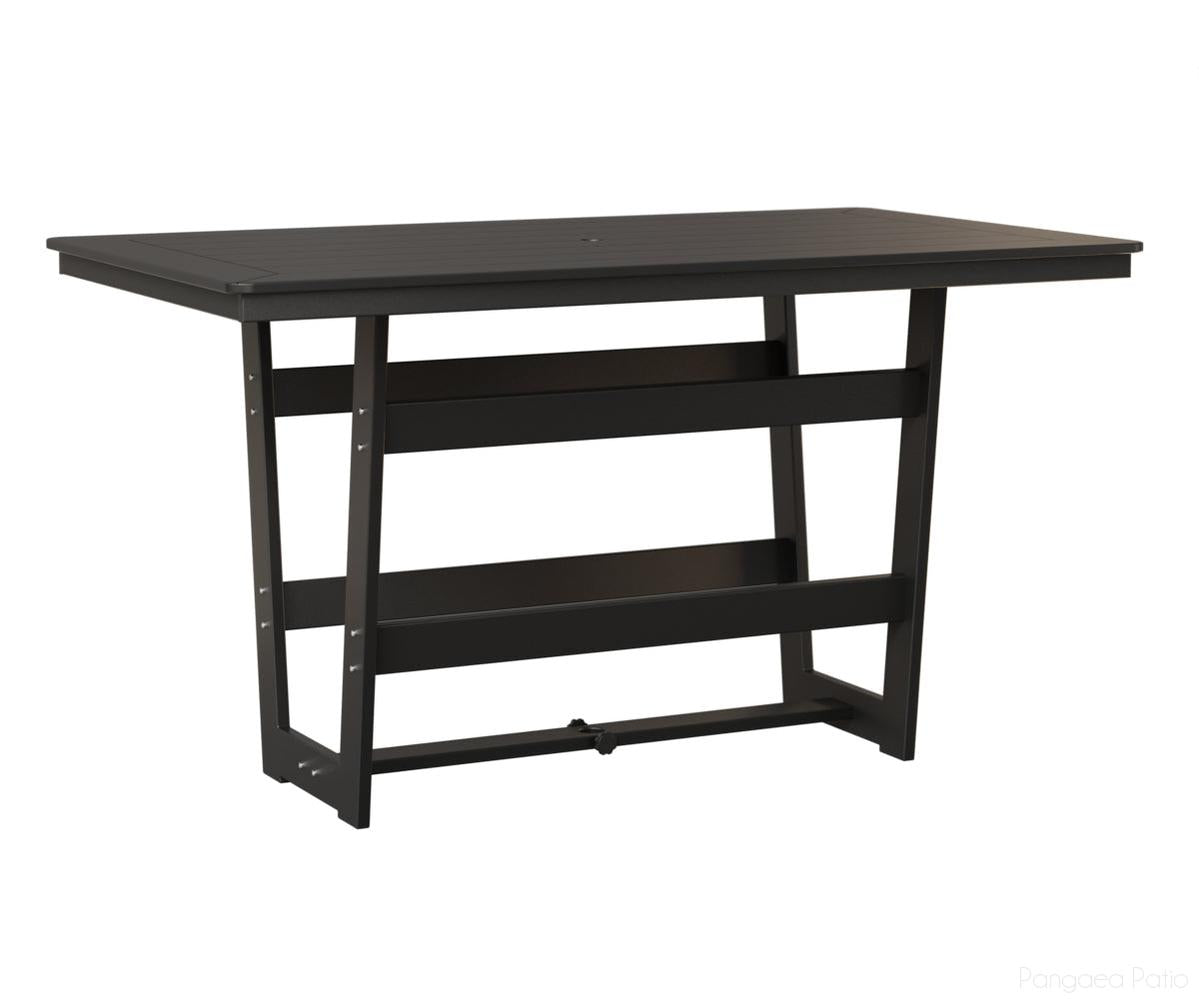 BGHRMT4070BMGB-Berlin Gardens-Hudson 40"x70" Rectangular Table - Bar Height-MGP Matte Black-Pangaea Patio