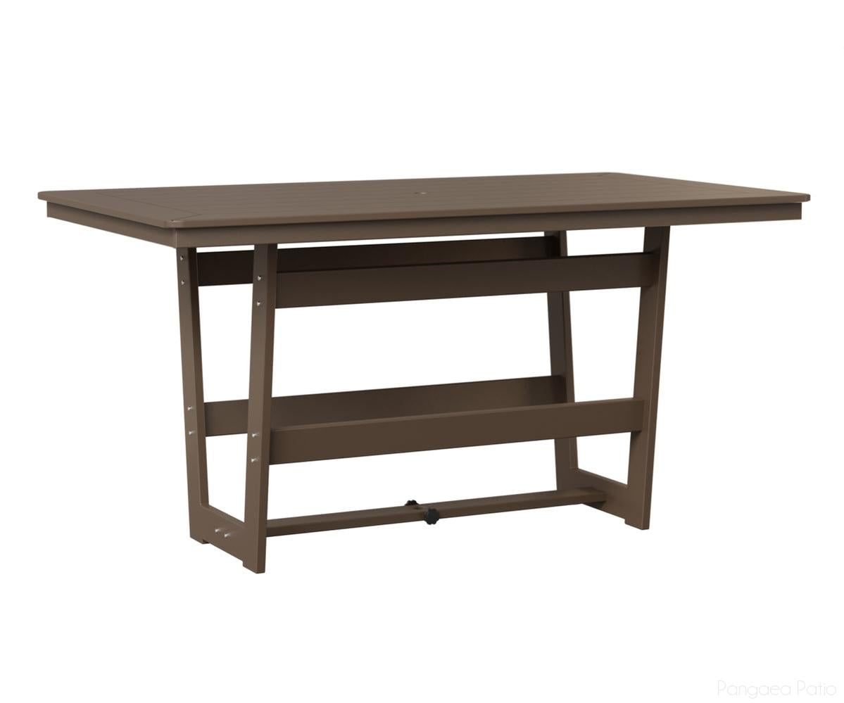 BGHRMT4070CMGC-Berlin Gardens-Hudson 40"x70" Rectangular Table - Counter Height-MGP Clay-Pangaea Patio