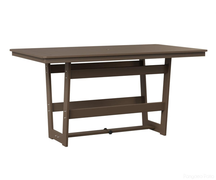 BGHRMT4070CMGC-Berlin Gardens-Hudson 40"x70" Rectangular Table - Counter Height-MGP Clay-Pangaea Patio