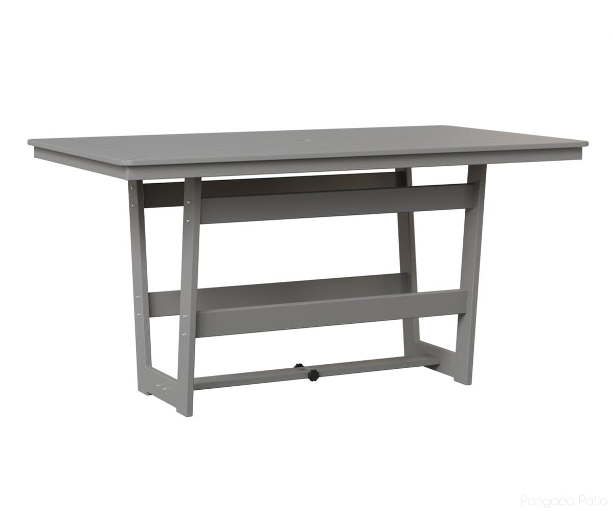 BGHRMT4070CMGF-Berlin Gardens-Hudson 40"x70" Rectangular Table - Counter Height-MGP Fog-Pangaea Patio