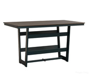 BGHHFMT4070BBZBE-Berlin Gardens-Hudson 40"x70" Rectangular Table - Hammered Top - Bar Height-Bronze BG-MGP Berry-Pangaea Patio