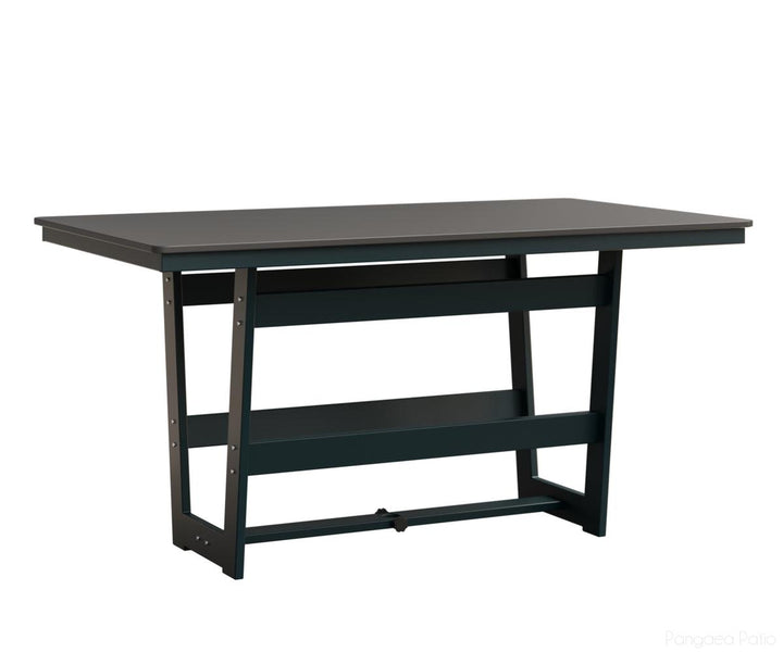 BGHHFMT4070CBZBE-Berlin Gardens-Hudson 40"x70" Rectangular Table - Hammered Top - Counter Height-Bronze BG-MGP Berry-Pangaea Patio