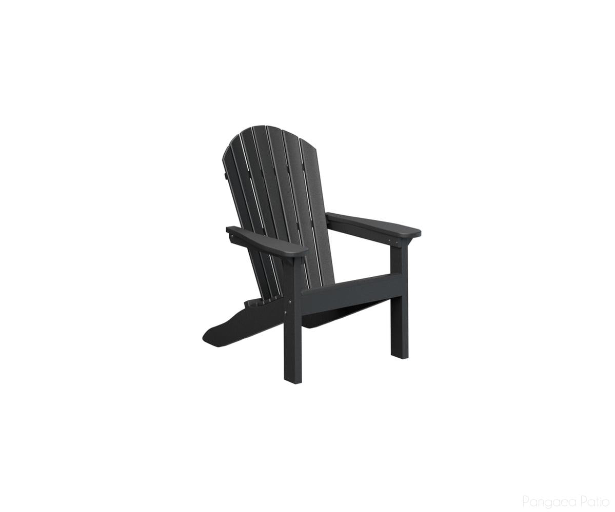 BGKATC2127B-Berlin Gardens-Kid's Comfo-Back Adirondack Chair-Black BG-Pangaea Patio