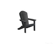 BGKATC2127B-Berlin Gardens-Kid's Comfo-Back Adirondack Chair-Black BG-Pangaea Patio