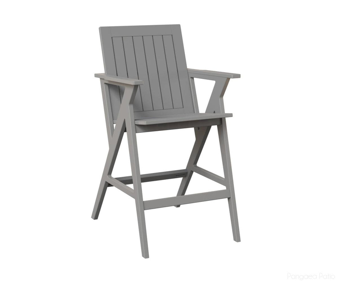 BGKBAC2544MGF-Berlin Gardens-Kinsley Bar Arm Chair-MGP Fog-Pangaea Patio