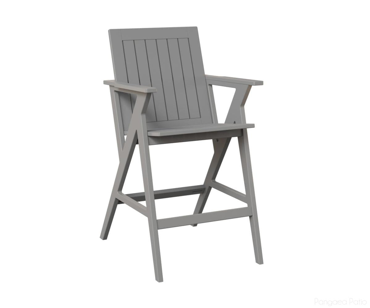 BGKBAC2544MGF-Berlin Gardens-Kinsley Bar Arm Chair-MGP Fog-Pangaea Patio
