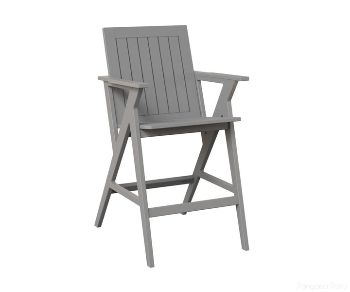 BGKBAC2544MGF-Berlin Gardens-Kinsley Bar Arm Chair-MGP Fog-Pangaea Patio