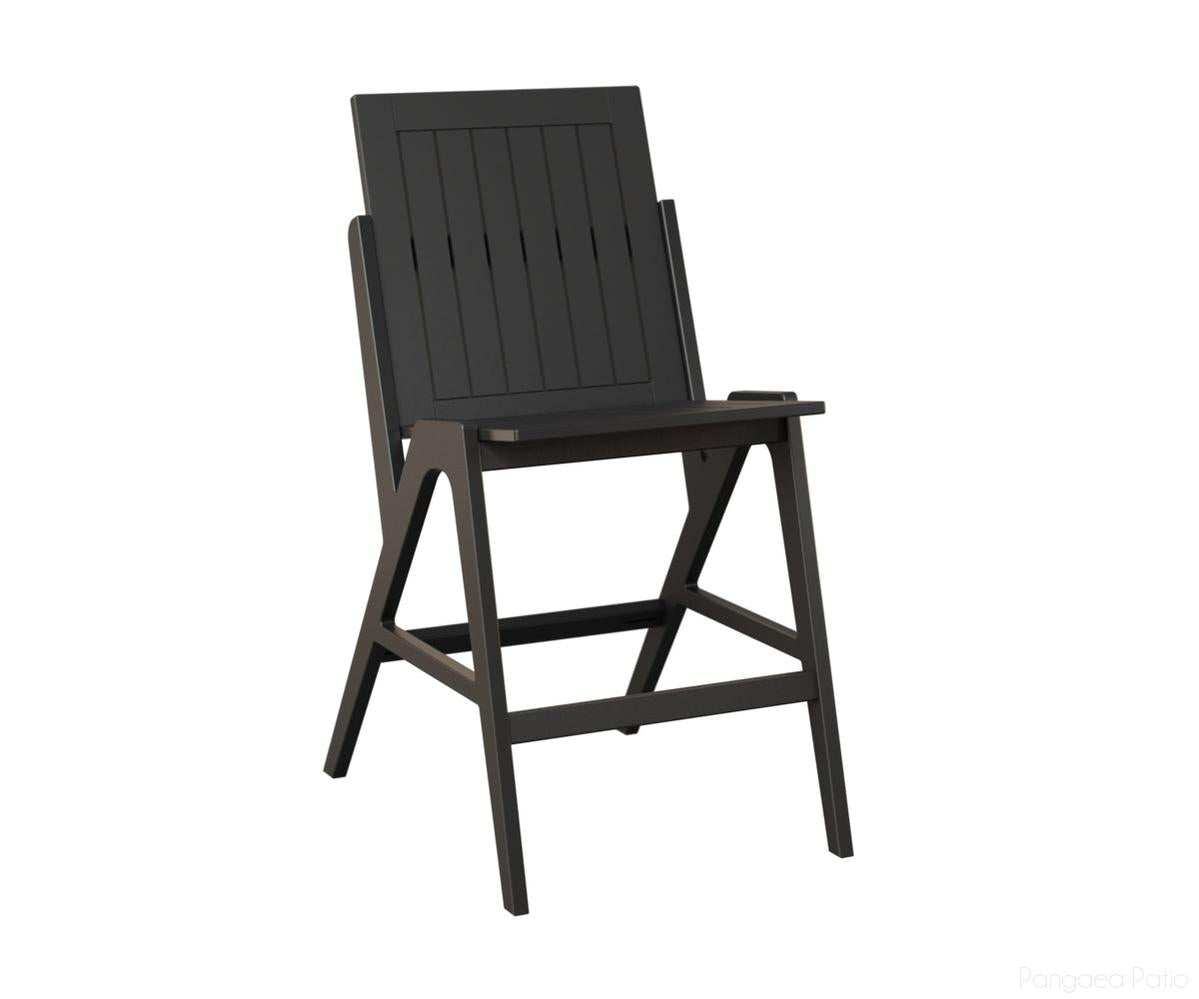 BGKBSC2244MGB-Berlin Gardens-Kinsley Bar Side Chair-MGP Matte Black-Pangaea Patio