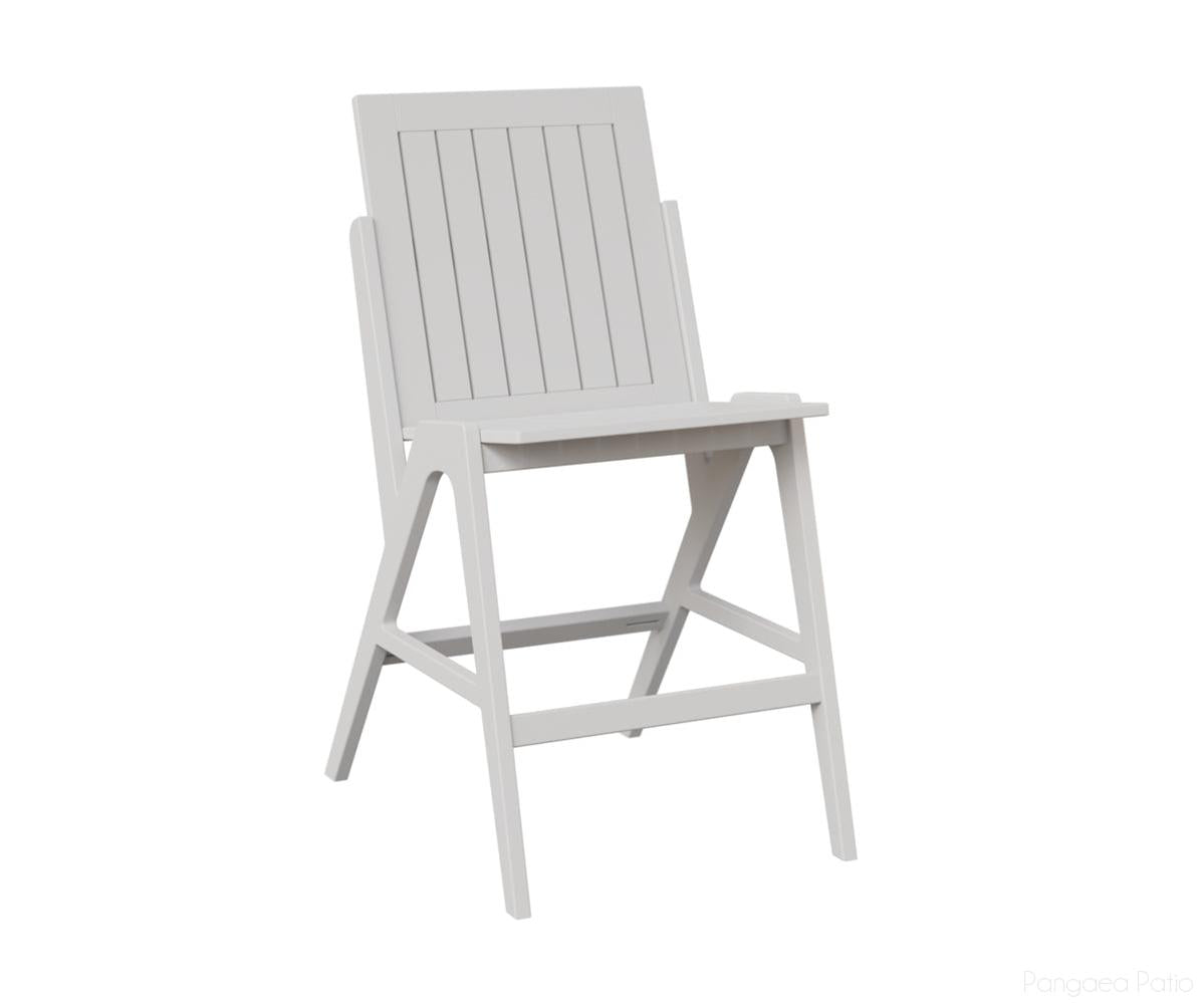 BGKBSC2244MGW-Berlin Gardens-Kinsley Bar Side Chair-MGP Matte White-Pangaea Patio