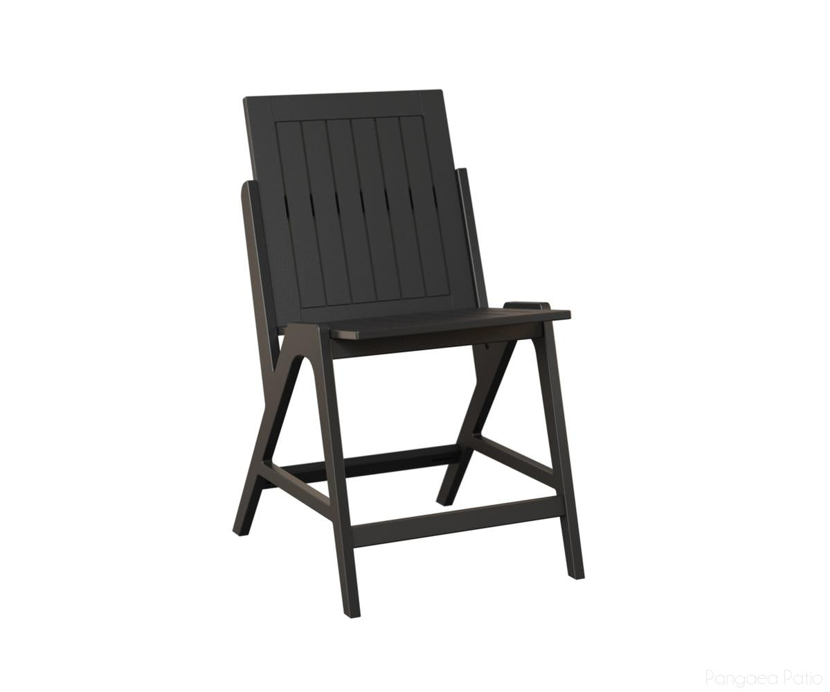 BGKCSC2241MGB-Berlin Gardens-Kinsley Counter Side Chair-MGP Matte Black-Pangaea Patio