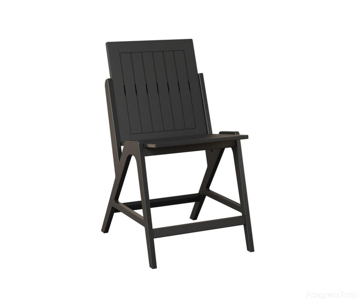 BGKCSC2241MGB-Berlin Gardens-Kinsley Counter Side Chair-MGP Matte Black-Pangaea Patio