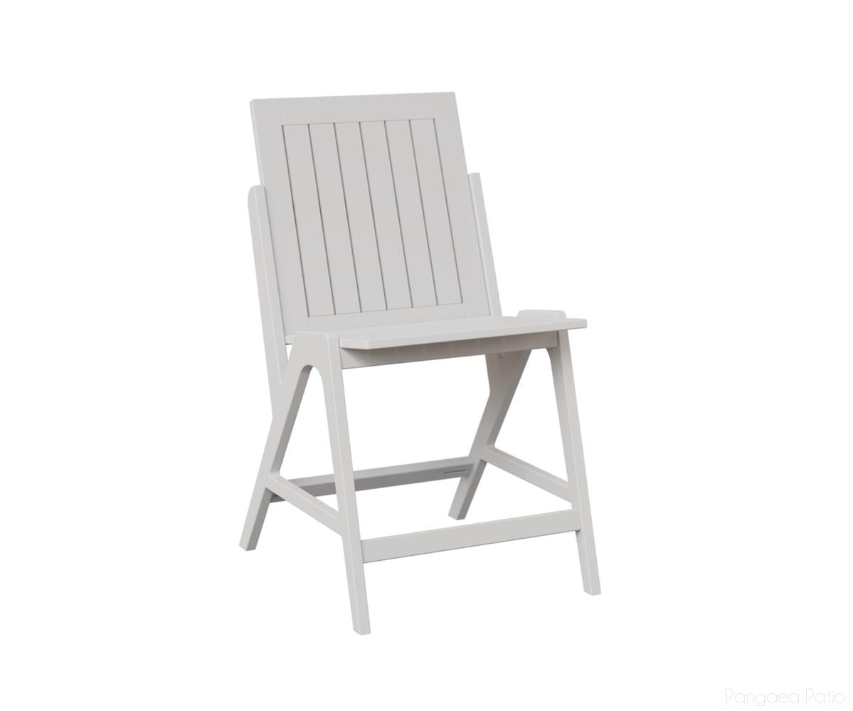 BGKCSC2241MGW-Berlin Gardens-Kinsley Counter Side Chair-MGP Matte White-Pangaea Patio