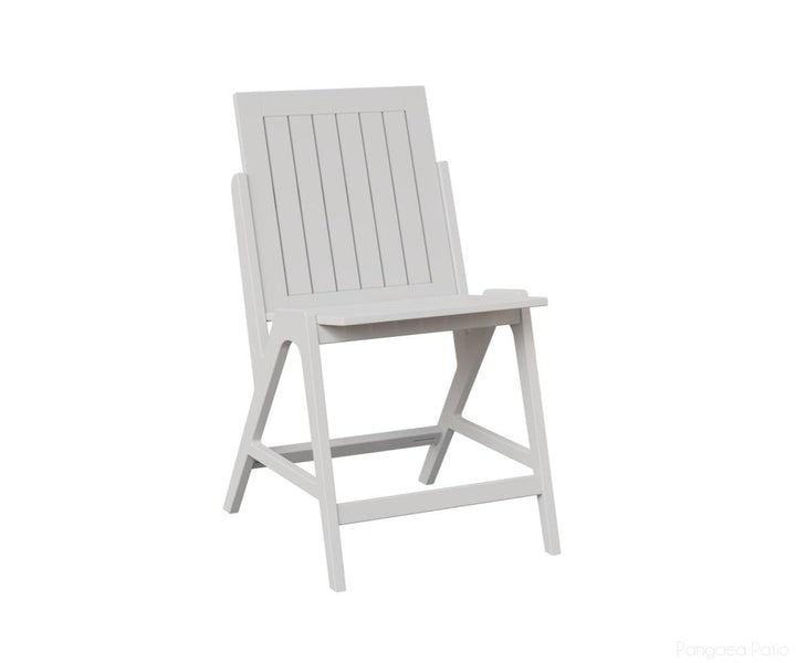 BGKCSC2241MGW-Berlin Gardens-Kinsley Counter Side Chair-MGP Matte White-Pangaea Patio
