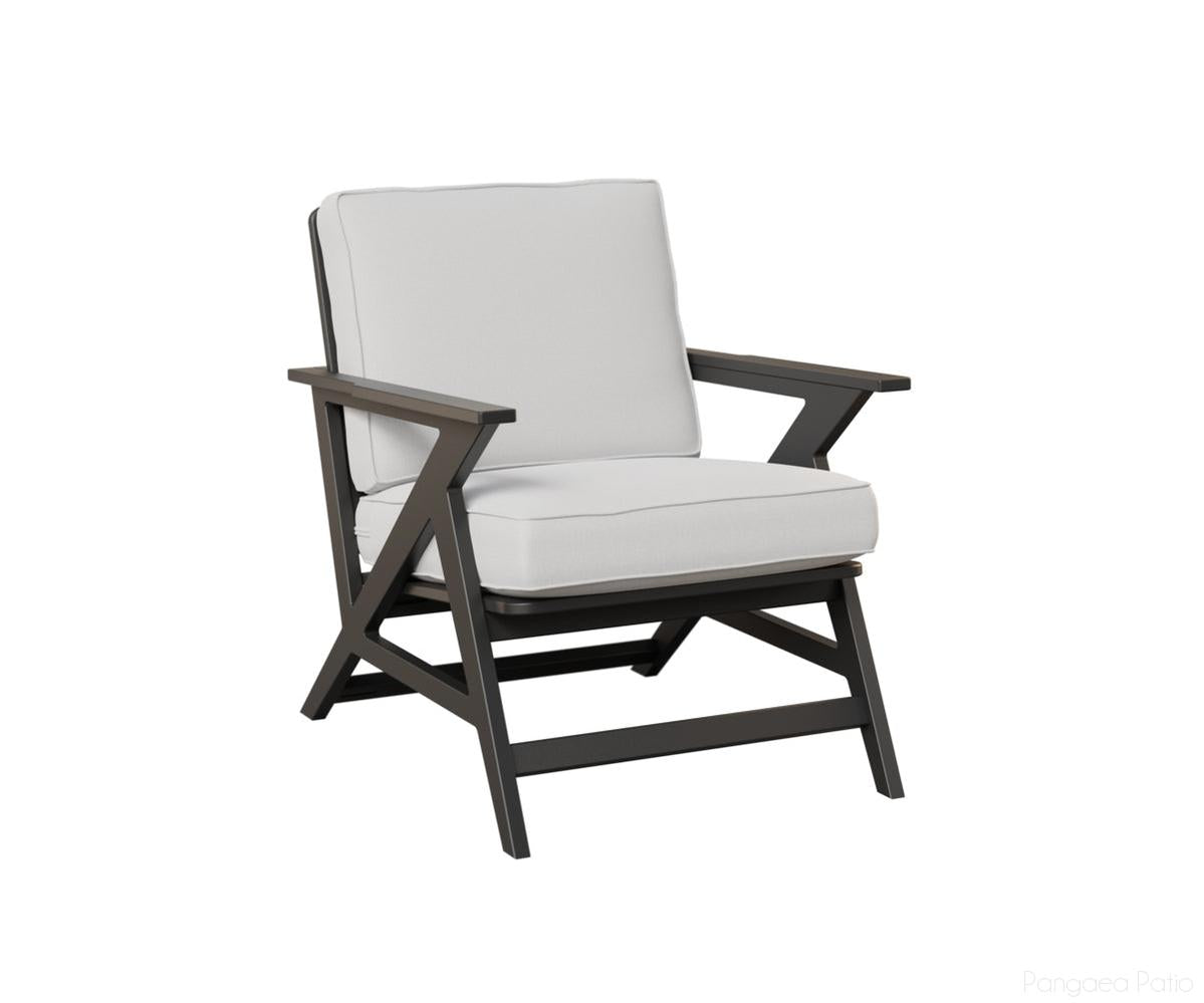 BGKLAC2833MGB-Berlin Gardens-Kinsley Lounge Chair-MGP Matte Black-Pangaea Patio