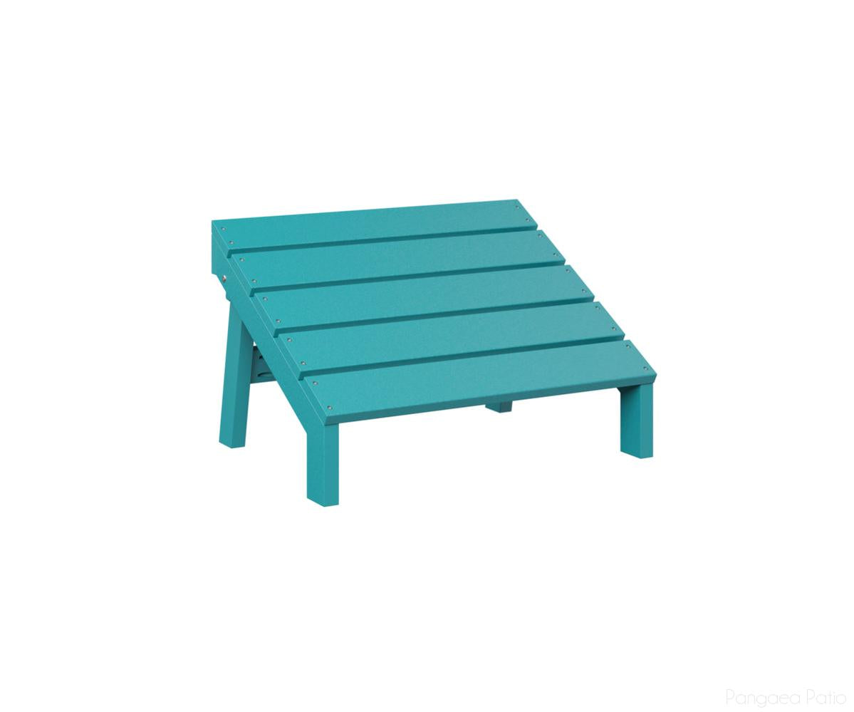 BGMAFF2415AB-Berlin Gardens-Mayhew Adirondack Folding Footstool-Aruba Blue BG-Pangaea Patio