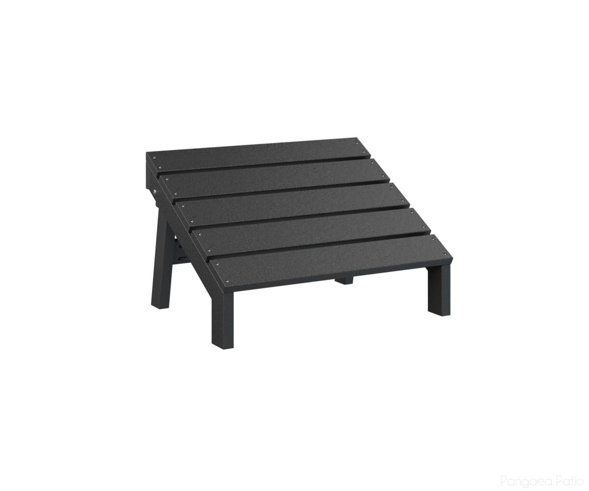 BGMAFF2415B-Berlin Gardens-Mayhew Adirondack Folding Footstool-Black BG-Pangaea Patio