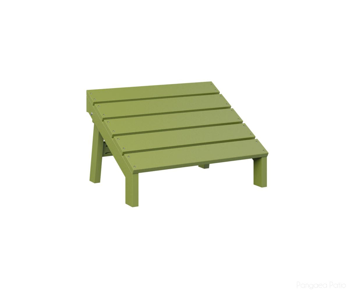 BGMAFF2415KG-Berlin Gardens-Mayhew Adirondack Folding Footstool-Kiwi Green BG-Pangaea Patio