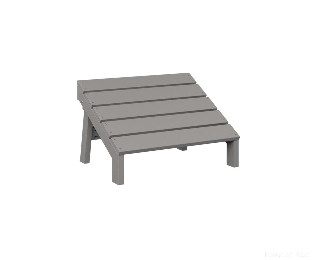 BGMAFF2415LG-Berlin Gardens-Mayhew Adirondack Folding Footstool-Light Gray BG-Pangaea Patio