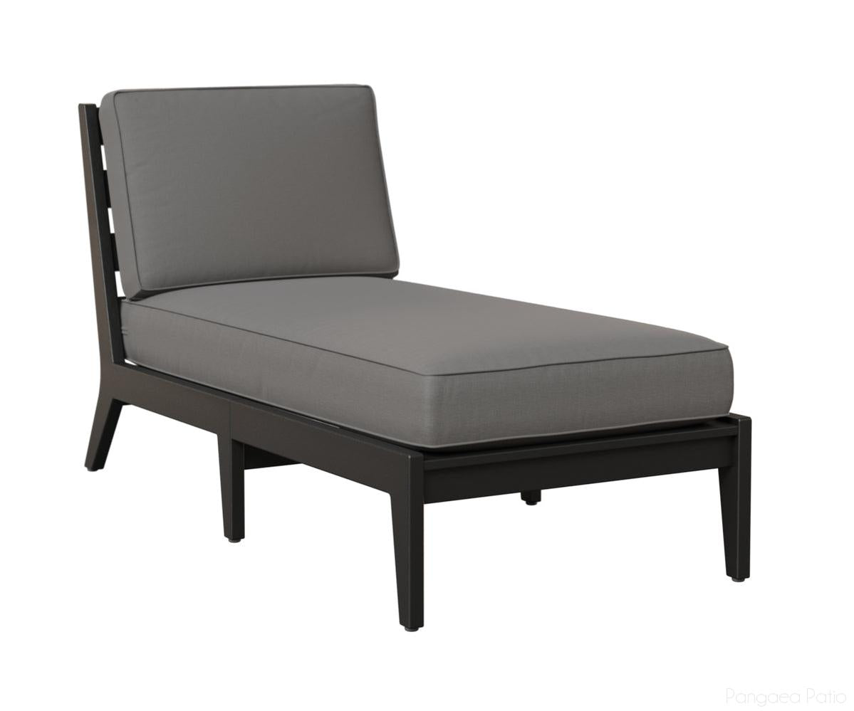 BGMHACL3063B-Berlin Gardens-Mayhew Armless Chaise Lounge-Black BG-Pangaea Patio