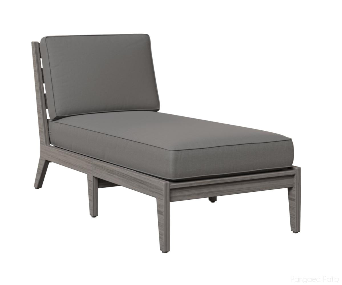 BGMHACL3063DG-Berlin Gardens-Mayhew Armless Chaise Lounge-Driftwood Gray BG-Pangaea Patio