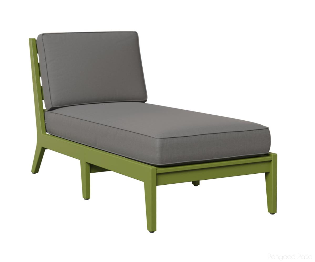BGMHACL3063KG-Berlin Gardens-Mayhew Armless Chaise Lounge-Kiwi Green BG-Pangaea Patio